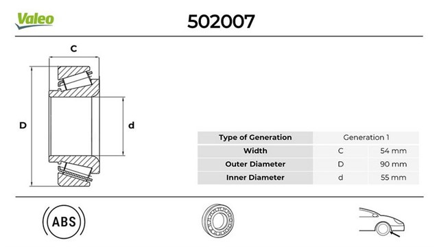 ON TEKERLEK RULMANI FIAT DUCATO 33 2.3 2006 - 08 - 12.1992
