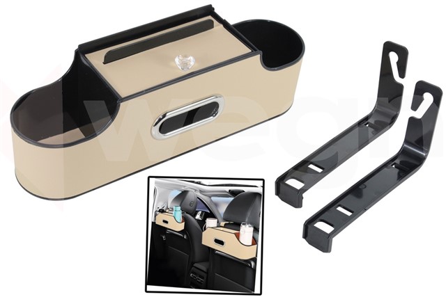 ARAC ICI KOLTUK ARKASI ORGANIZERI KREM