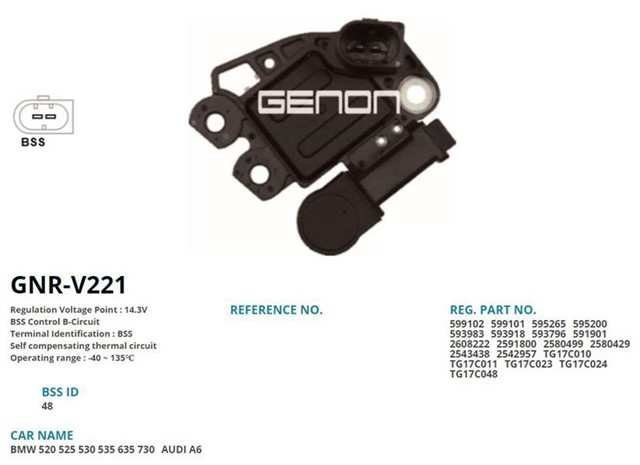 12V BMW 520D - 525D - 530D - 635D - 730D BSS