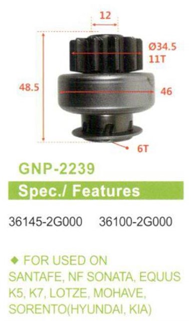 11 DIS HYUNDAI SANTAFE - NF SONATA - EQUUS - K5 - K7 - KIA LOTZE - MOHAVE - SORENTO