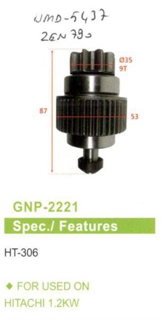 9 DIS BMC LEVENT NISSAN - HITACHI 1.2 KW