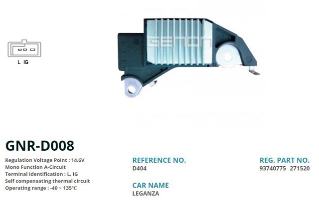 12V DAEWOO LEGANZA L IG