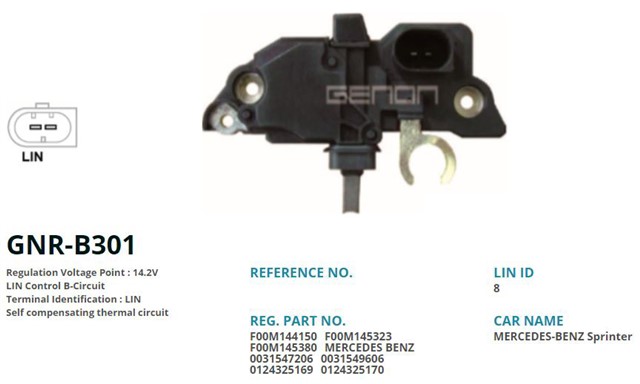 12V MERCEDES SPRINTER 2.1 CDI LIN