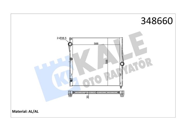 RADYATOR AL/PL/BRZ X5 - X6 AT/MT