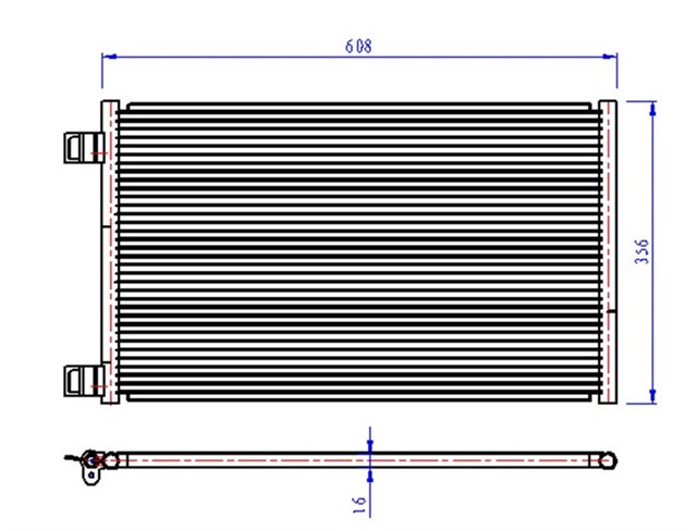 KLIMA RADYATORU MERCEDES CITAN W415 12 . RENAULT KANGOO III 08