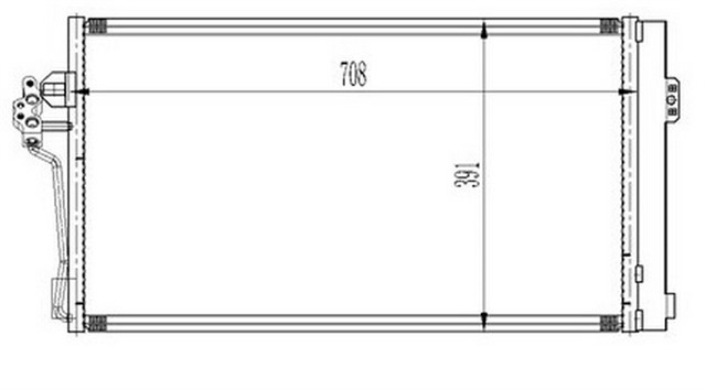 KLIMA KONDENSERI MERCEDES BENZ W639 VIANO 2.0CDI - 2.2CDI - 109CDI - 110CDI - 111CDI - 113CDI 03 OTO. - MEK.