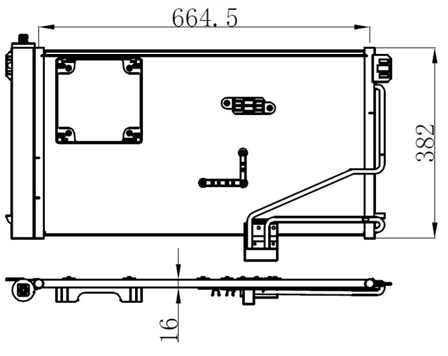KLIMA KONDENSERI MERCEDES W203 C180 - C200 00 688X382X16 S203 CL203 C209 A209 OTO. - MEK.
