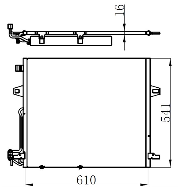 KLIMA RADYATORU MERCEDES W164 X164 W251