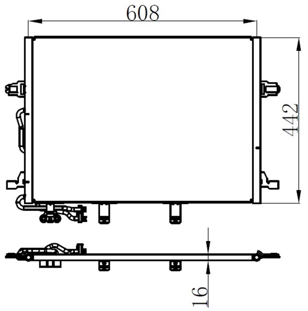 KLIMA RADYATORU MERCEDES W211 S211 C219
