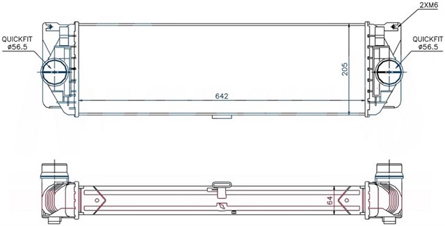 TURBOSARJ RADYATORU MERCEDES SPRINTER B906 B907 B910 . VW CRAFTER 30 - 35 - 50