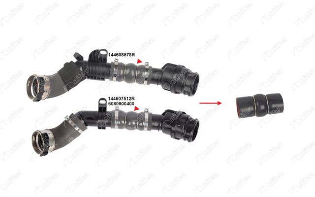 TURBO HORTUMUPLASTIK BORU HARIC2 KAT POLYESTER KULLANILMISTIR DACIA DOKKER