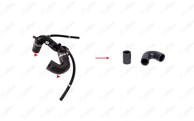 TURBO BORUSU HORTUMU KNG II - III - CLIO II - III - LOGAN 1.5DCI YM 05 K9K 3 KAT POLYESTER KULLANILIMIS