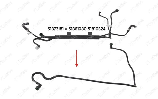 YAKIT BORUSU BRAKET HARIC NEW DOBLO 1.3 MULTIJET