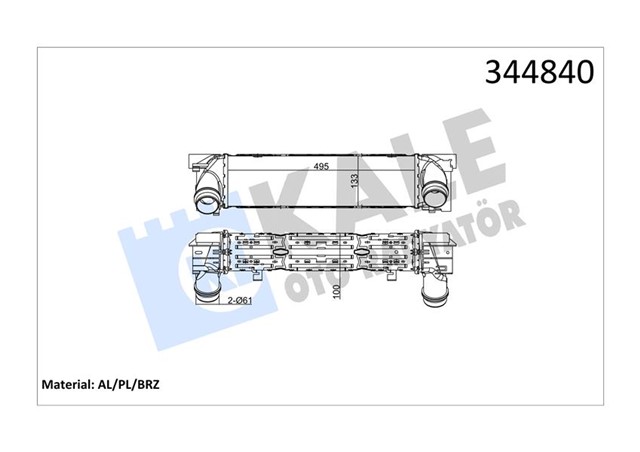 INTERCOOLER AL/PL/BRZ 1 - 2 - 3 - 4