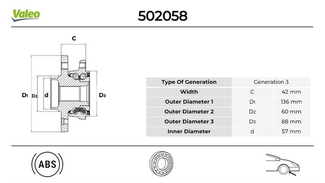 ARKA TEKERLEK PORYASI CHEVROLET BOT EV 2017.00 2018.00