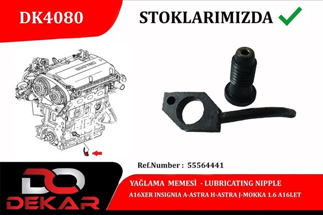 PISTON YAGLAMA JETI ASTRA J - INSIGNIA A