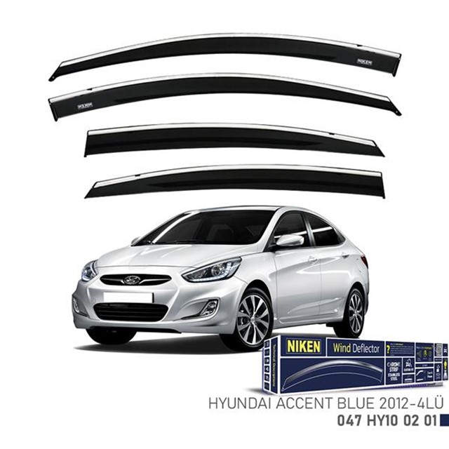 KROMLU CAM RUZGARLIGI HYUNDAI ACCENT BLUE 2012 - 4LU