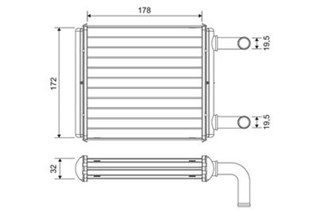 KALORIFER RADYATORU MERCEDES ARKA VITO W639 03