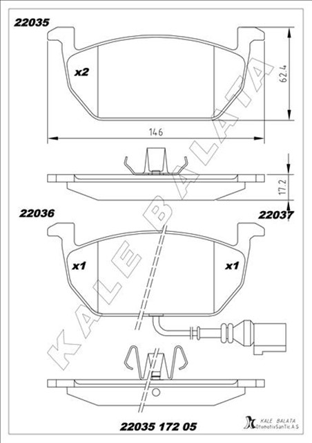 FREN BALATASI ON GOLF7 - A3 - LEON - ARONA - IBIZA - OCTAVIA 13 - 