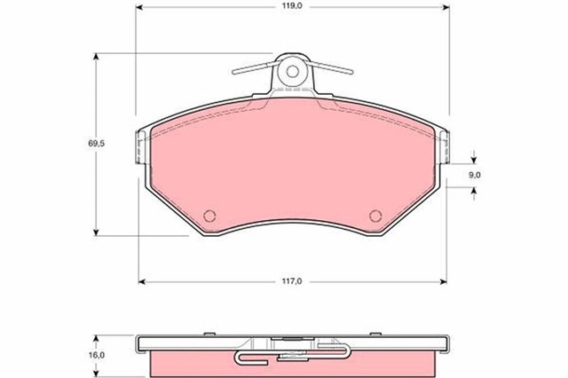 FREN BALATASI ON GOLF3 - POLO - POLO CLASSIC - CADDY - PASSAT - A4 91 - 