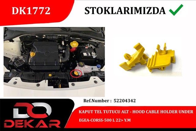 KAPUT TEL TUTUCU ALT EGEA - CORSS - 500 L 22 Y.M