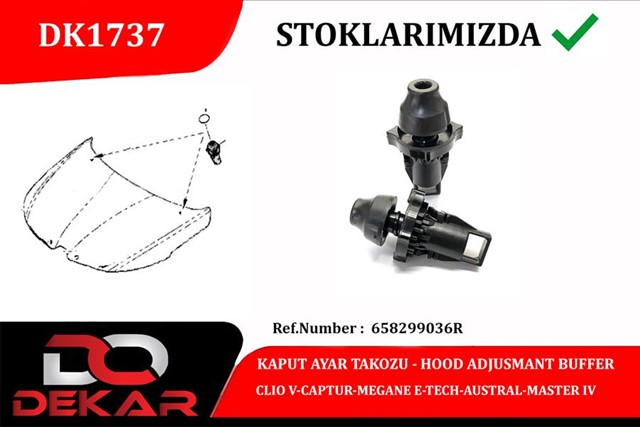 KAPUT AYAR TAKOZU CLIO V - CAPTUR - MEGANE E - TECH - AUSTRAL - MASTER IV