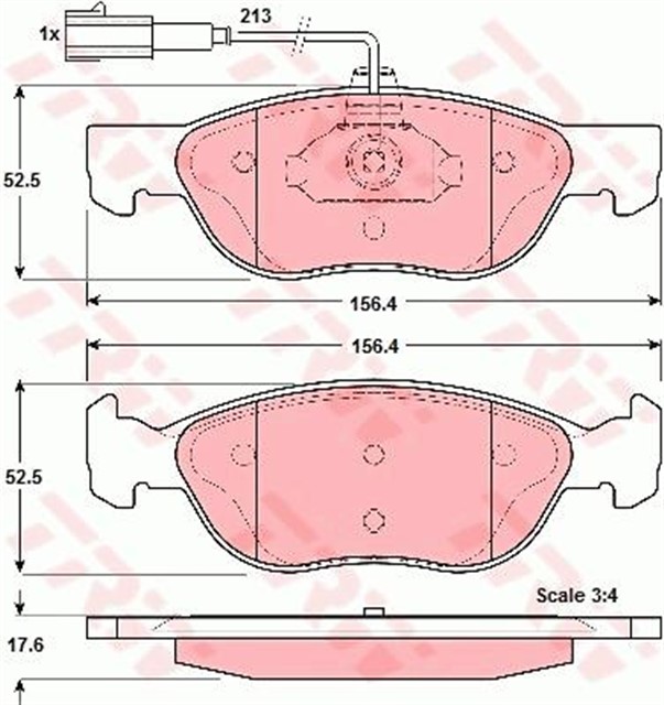 DISK BALATA ON AKS ALFA ROMEO 145 930 - 146 930 1999 - 2001