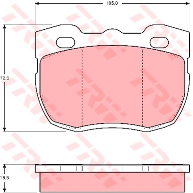 DISK BALATA ON AKS CARBODIES FX FAIRWAY LAND ROVER 110/127 LDH - 90 I LDV - DEFENDER CABRIO L316 - D EFENDER PICK UP L316 - DEFENDER STATION WAGON L316 - DISCOVERY I LJ - RANGE ROVER I METROCAB TAXI 19