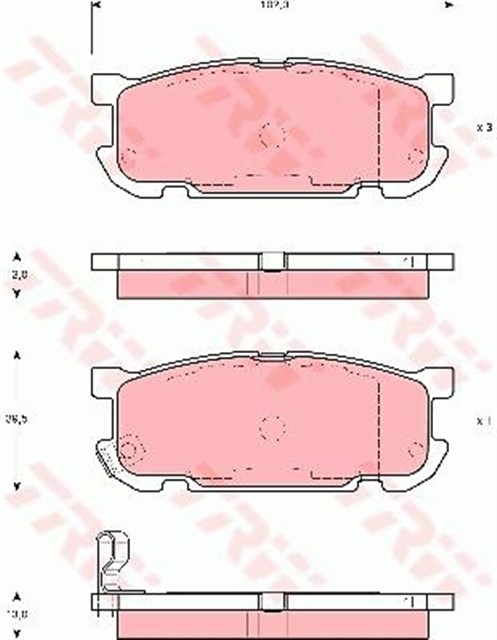 DISK BALATA ARKA AKS MAZDA MX - 5 II NB 1998 - 2005