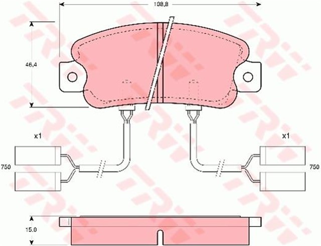 DISK BALATA ON AKS ALFA ROMEO 33 905 - 33 SPORTWAGON 905 - ARNA 920 1983 - 1989