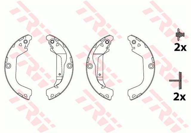 PABUCLU BALATA KITI ARKA AKS CHEVROLET CRUZE J300 - CRUZE HATCHBACK J305 - 