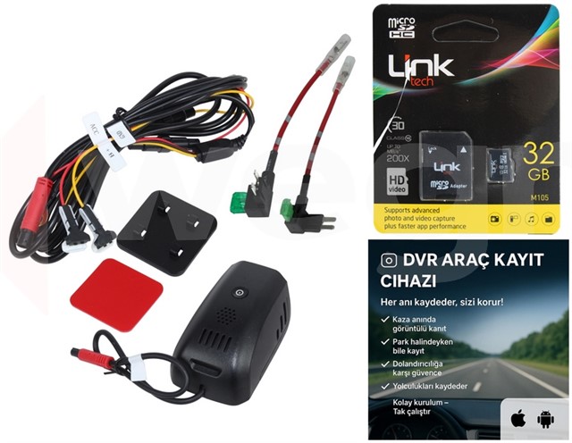 DVR KAYIT CIHAZI TURKCE MENU ANDROID VE APPLE UYUMLU HD KALITELI