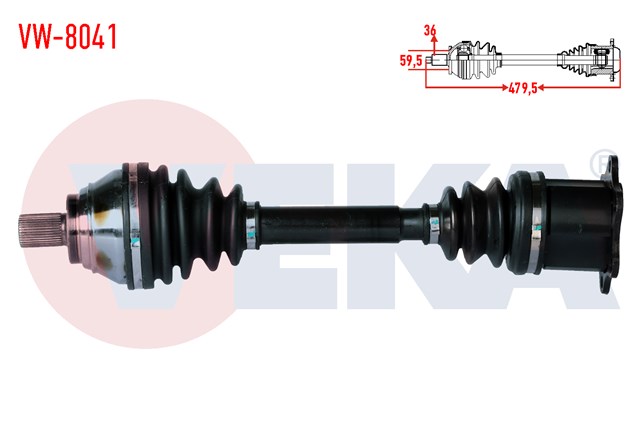 AKS KOMPLE ON SOL OTOMATIK GOLF5 - JETTA - CADDY - PASSAT BLS - BKP - BKD - BKC 1.9 - 2.0TDI