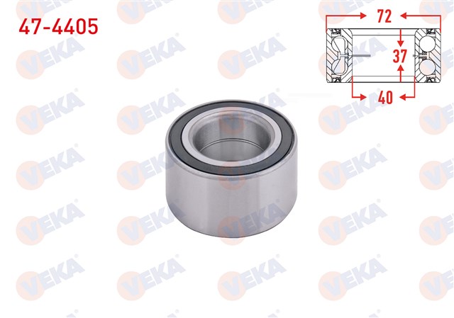 TEKER RULMANI ON BILYA GOLF2 - GOLF3 - PASSAT - CADDY - POLO CLASSIC 86 - 97
