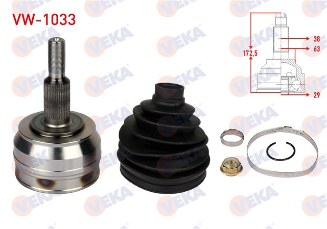 AKS KAFASI DIS T5 - T6 AXD - CAAB - CAAC 2.0 - 2.5 TDI 04 - 