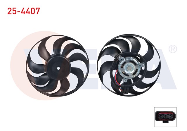 FAN MOTORU SAG KUCUK GOLF4 - BORA - A3 - TOLEDO AKL - BFQ - AGU - AGN - BCB - AGR 1.6 - 1.8 - 1.9 TDI 97 - 04
