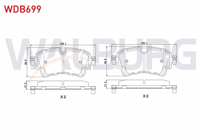 FREN BALATASI ARKA A4 - A5 - Q5 - Q7 15 - 