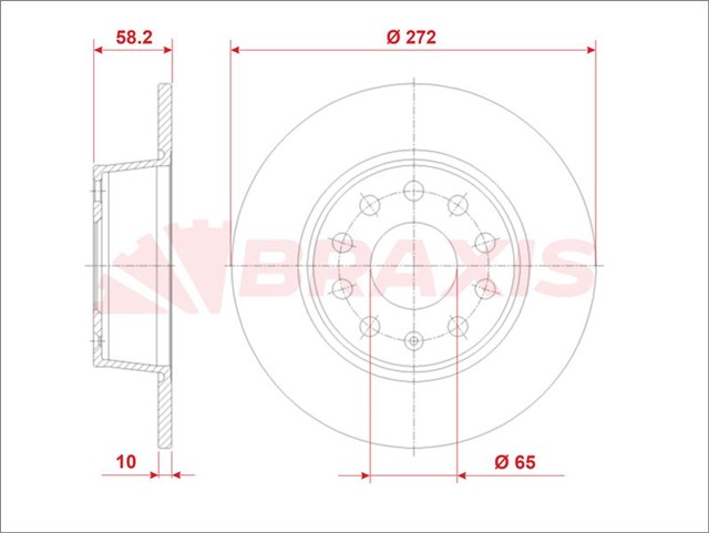 FREN DISKI ARKA [TAKIM] T - ROC - KAROQ - ATECA - LEON - Q2 17 - 