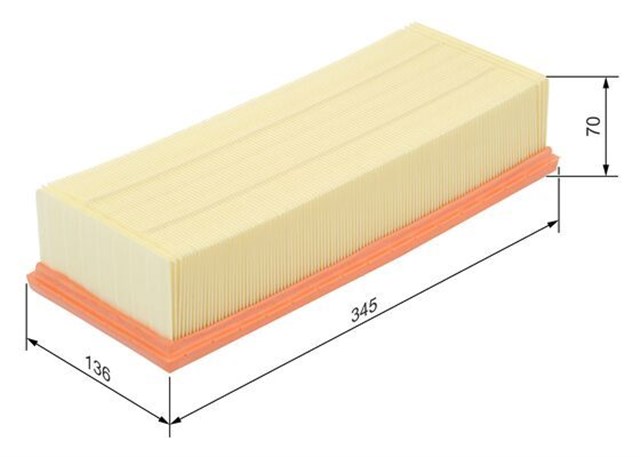 HAVA FILTRESI GOLF5 - GOLF6 - JETTA - PASSAT - CADDY - A3 - LEON BJB - BKD - BKP - CAYB - CAYC 1.6 - 1.9 - 2.0 TDI 04 -  1K0129620D BOSCH oto yedek parça