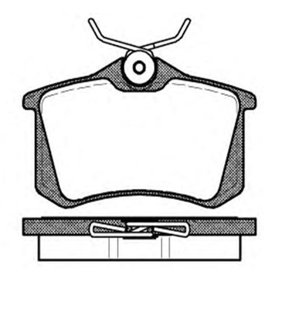 FREN BALATASI ARKA GOLF3 - 4 - 5 - JETTA - PASSAT - A3 - TOLEDO - OCTAVIA - PARTNER - TEPEE - BERLINGO - 308 - 3008 - C2 - C3 - C4 - 307 - MEGANE 98 -  1J0698451 MGA oto yedek parça