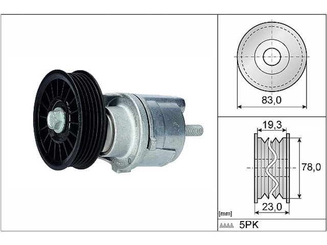 V KAYIS GERGISI KOMPLE PASSAT - A4 - A6 AFN - AVG - AHU 1.9 TDI 97 - 00 028903315M INA oto yedek parça