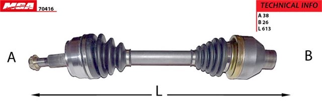 AKS KOMPLE ON SOL T5 AXD 2.5 TDI 04 - 10  MGA oto yedek parça