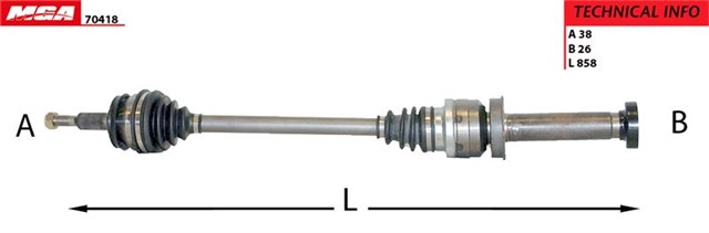 AKS KOMPLE ON SAG T5 AXB 1.9 TDI 04 - 10 7H0407272CH MGA oto yedek parça