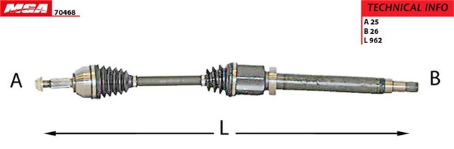 AKS KOMPLE ON SAG UZUN CONNECT 02 - 13 2T14 3B436 AF MGA oto yedek parça