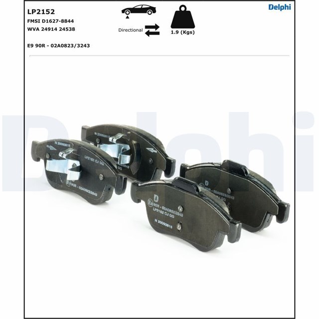 FREN BALATASI ON FLUENCE - MEGAN III - CAPTUR - CLIO V - SCENIC III - DOKKER - DUSTER - LODGY   DELPHI oto yedek parça