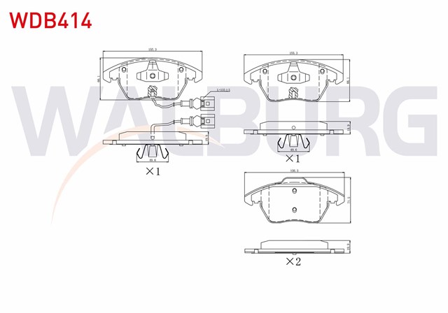 FREN BALATASI ON GOLF5 - GOLF6 - JETTA - CADDY - PASSAT - LEON 04 - 