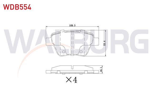 FREN BALATASI ARKA CADDY - GOLF6 - JETTA - A3 - OCTAVIA - SUPERB 10 - 