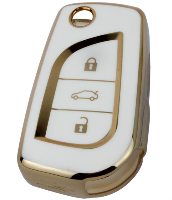 KONTAK ANAHTAR KUMANDA KORUYUCU KILIF TPU SILIKON BEYAZ TOYOTA COROLLA - C - HR