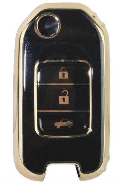 KONTAK ANAHTAR KUMANDA KORUYUCU KILIF TPU SILIKON SIYAH HONDA CIVIC - CR - V - HR - V