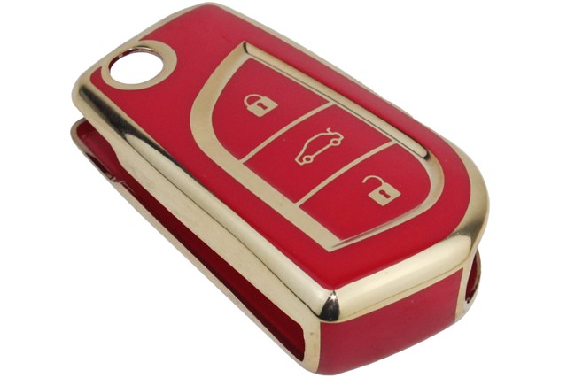 KONTAK ANAHTAR KUMANDA KORUYUCU KILIF TPU SILIKON KIRMIZI TOYOTA COROLLA - C - HR